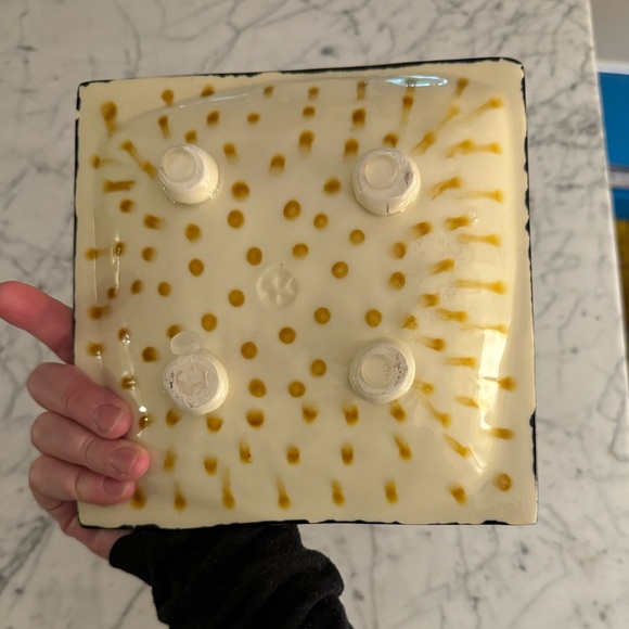 Annapolis pottery Ron Korczynski handmade plate. 8 inches. One of a kind. - Picture 3 of 3